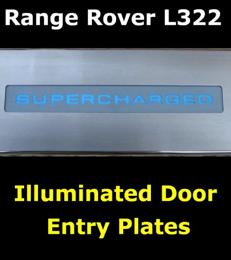 Illuminated Sill Plate Kit SUPERCHARGED - Click Image to Close